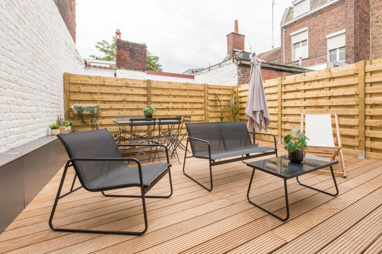 Appartement spacieux et moderne 4 chambres à 5mn à pieds République Lille Exterior foto